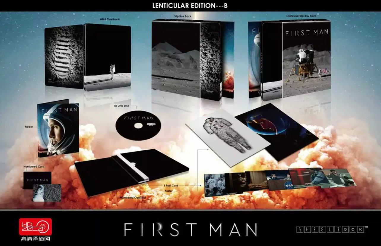Hdzeta First Man Steelbook Blu-Ray One Click Box