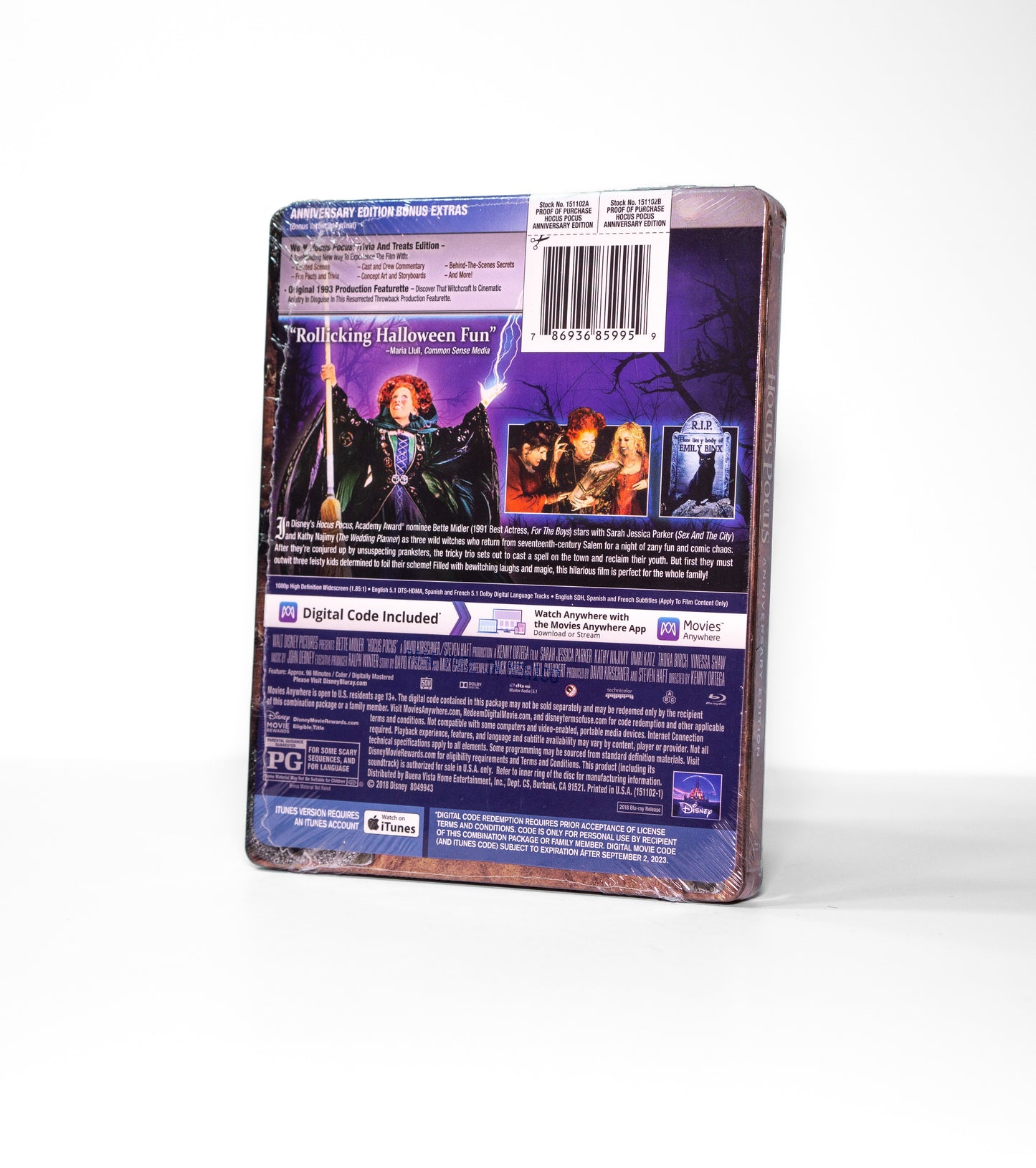 Hocus Pocus Steelbook [25th Anniversary Edition] (Blu-Ray)