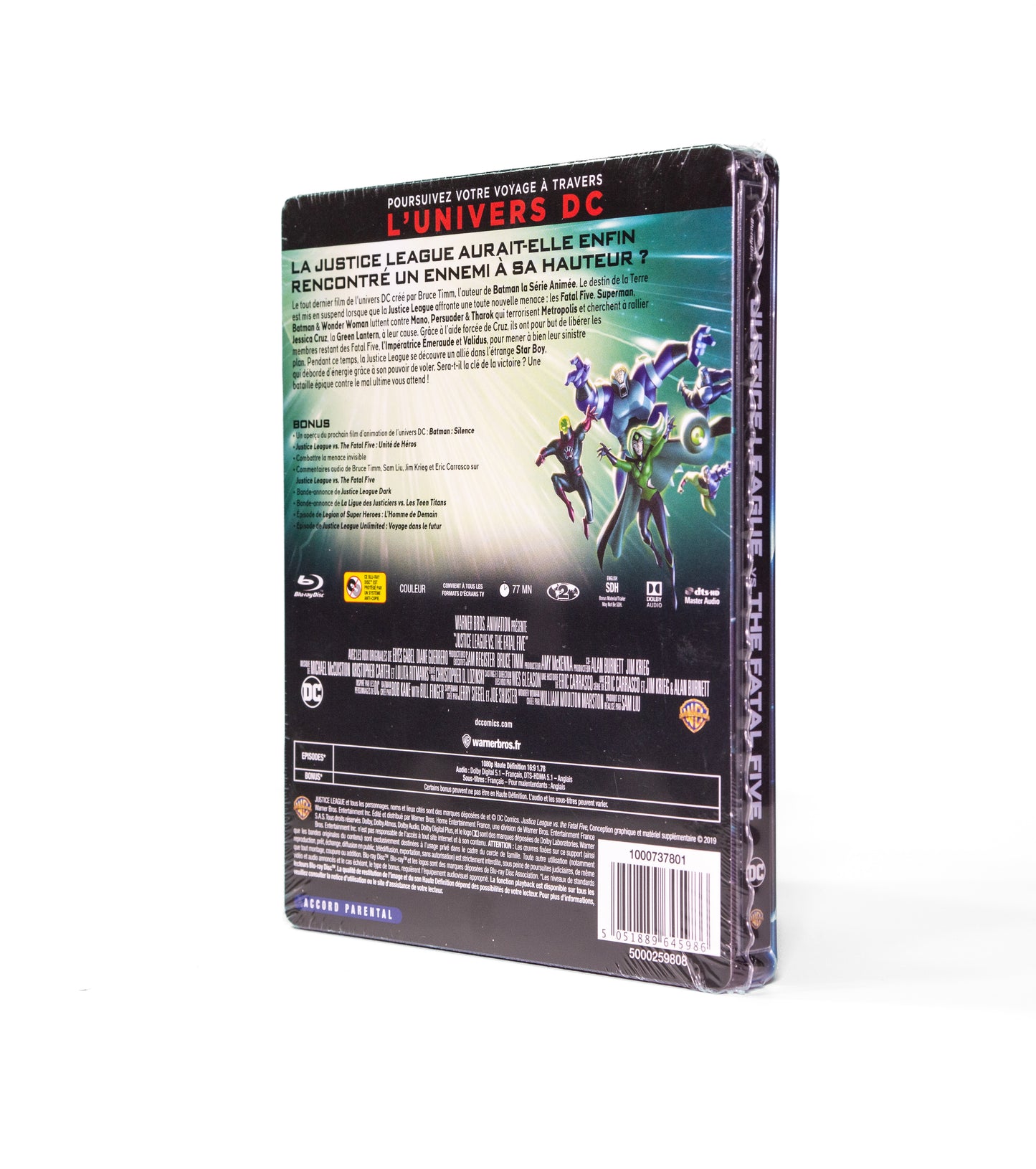 Justice League vs The Fatal Five Steelbook (Blu-Ray)