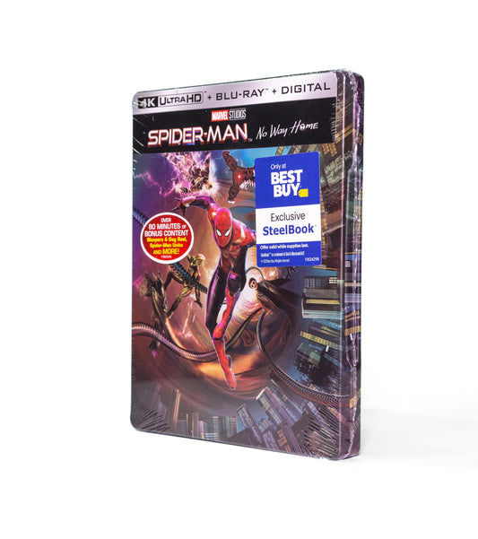 Spiderman: No Way Home Steelbook (Best Buy Exlusive) (4k+Blu-Ray)